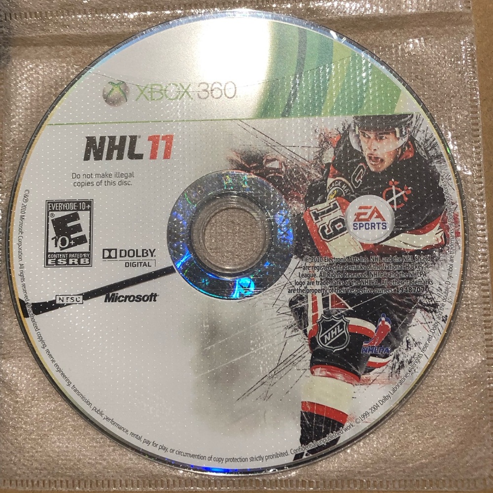3/$40 NHL 11 - Xbox 360 Disc Only